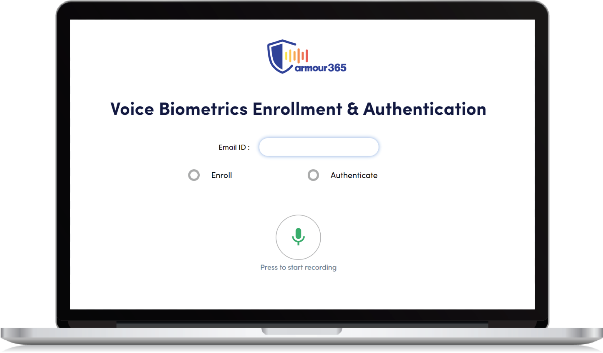 Web Demo - Voice Biometrics